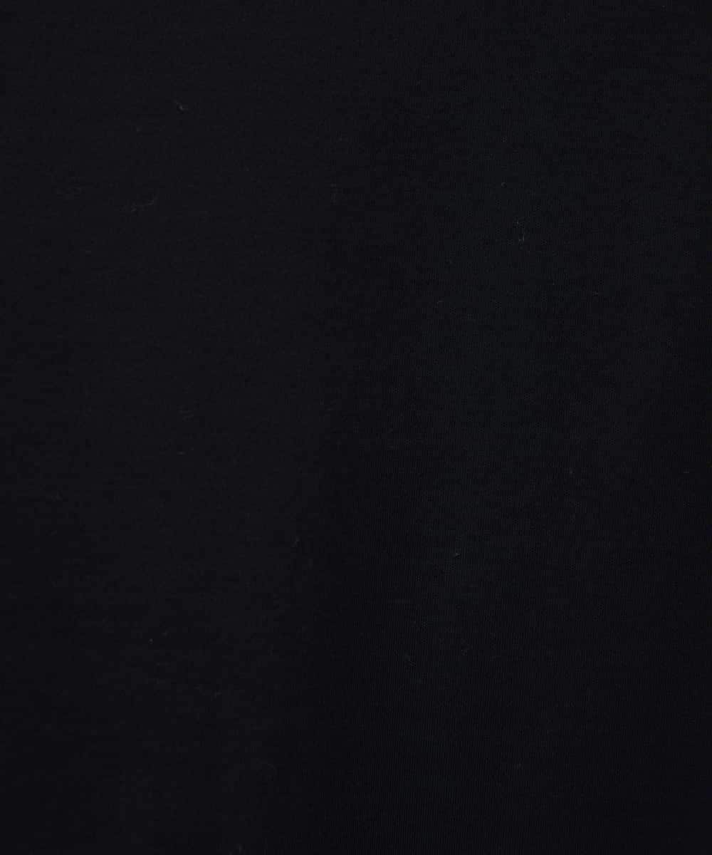 FMKGD20150 MICHEL KLEIN(ミッシェルクラン) [遮熱効果素材]ステッチレス五分袖プルオーバー ブラック