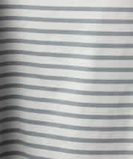 FMKGE04160 MICHEL KLEIN(ミッシェルクラン) タックデザイン バスクボーダーTシャツ グリーン