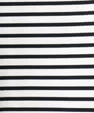 FMKGE04160 MICHEL KLEIN(ミッシェルクラン) タックデザイン バスクボーダーTシャツ グリーン