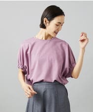 FMKGE10180 MICHEL KLEIN(ミッシェルクラン) サッカードルマンスリーブカットソー パープル