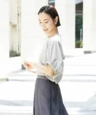 FMKGE10180 MICHEL KLEIN(ミッシェルクラン) サッカードルマンスリーブカットソー ベージュ