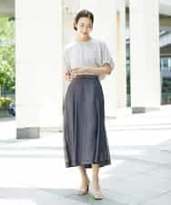 FMKGE10180 MICHEL KLEIN(ミッシェルクラン) サッカードルマンスリーブカットソー ベージュ
