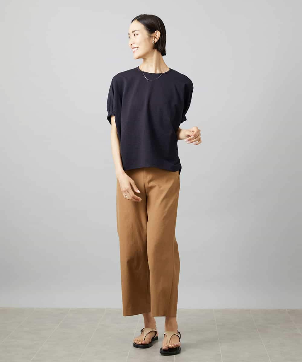 FMKGE10180 MICHEL KLEIN(ミッシェルクラン) サッカードルマンスリーブカットソー ベージュ