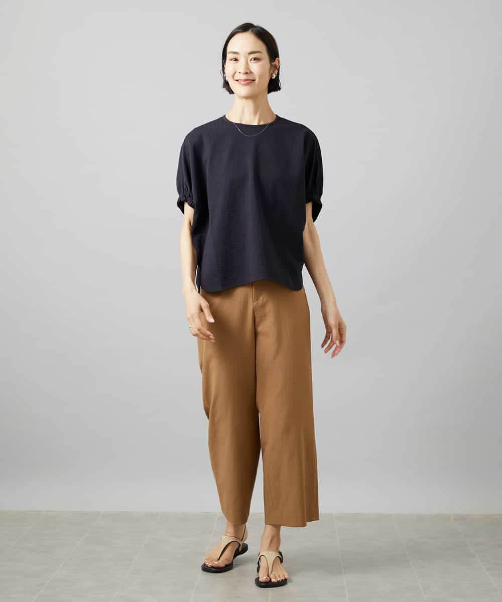 FMKGE10180 MICHEL KLEIN(ミッシェルクラン) サッカードルマンスリーブカットソー ベージュ