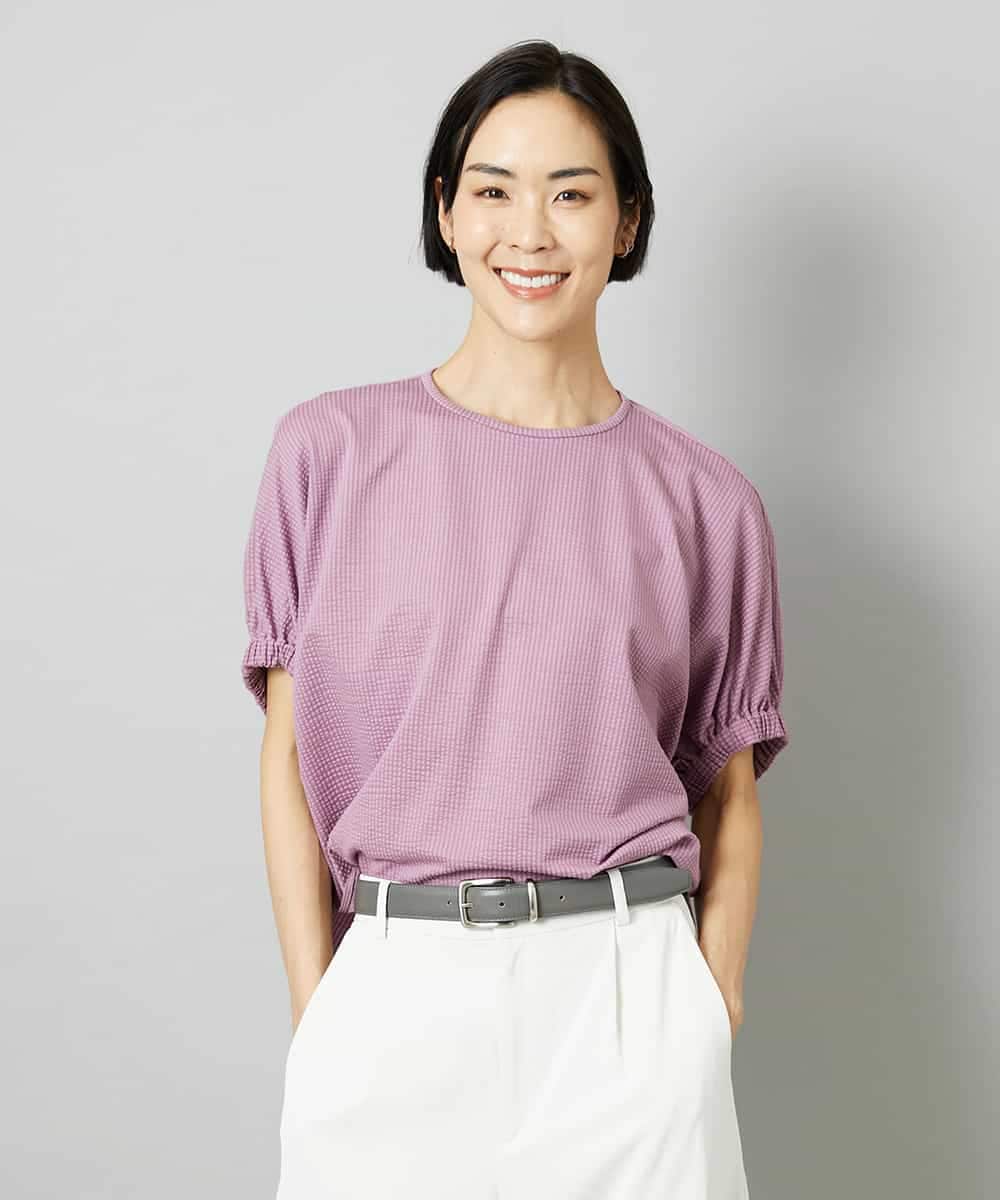 FMKGE10180 MICHEL KLEIN(ミッシェルクラン) サッカードルマンスリーブカットソー ベージュ
