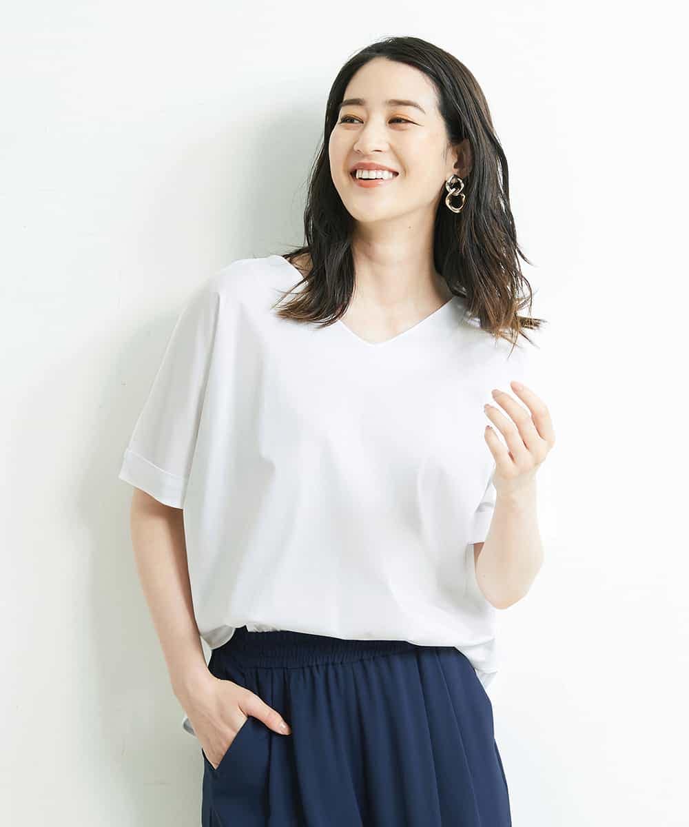 Vネックカットソー カットソー Tシャツ Michel Klein ミッシェルクラン イトキンオンラインストア