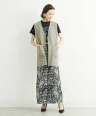 FMKGS22120 MICHEL KLEIN(ミッシェルクラン) モノトーンサークルロゴTシャツ ブラック(94)