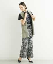 FMKGS22120 MICHEL KLEIN(ミッシェルクラン) モノトーンサークルロゴTシャツ ブラック(94)