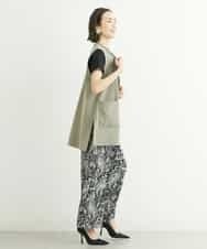 FMKGS22120 MICHEL KLEIN(ミッシェルクラン) モノトーンサークルロゴTシャツ ブラック(94)