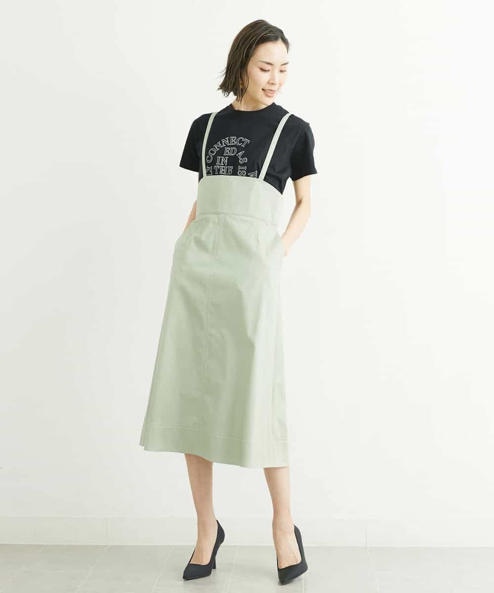 FMKGS22120 MICHEL KLEIN(ミッシェルクラン) モノトーンサークルロゴTシャツ ブラック(94)