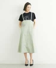 FMKGS22120 MICHEL KLEIN(ミッシェルクラン) モノトーンサークルロゴTシャツ ブラック(94)