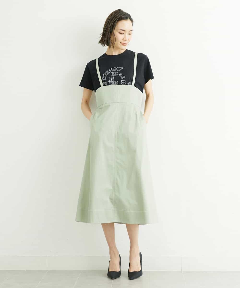FMKGS22120 MICHEL KLEIN(ミッシェルクラン) モノトーンサークルロゴTシャツ ブラック(94)