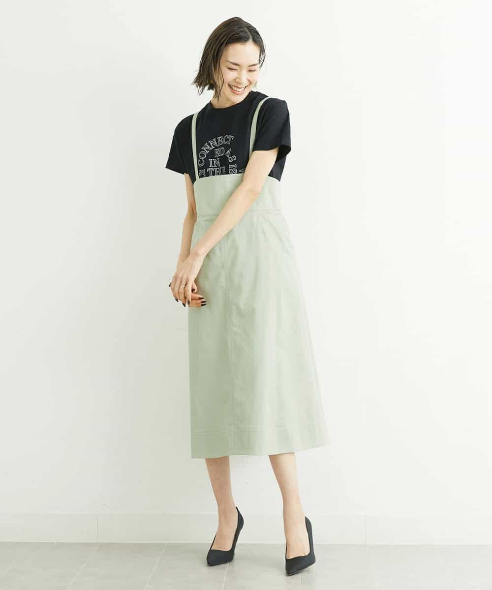 FMKGS22120 MICHEL KLEIN(ミッシェルクラン) モノトーンサークルロゴTシャツ ブラック(94)