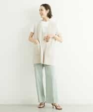 FMKGS22120 MICHEL KLEIN(ミッシェルクラン) モノトーンサークルロゴTシャツ ブラック(94)