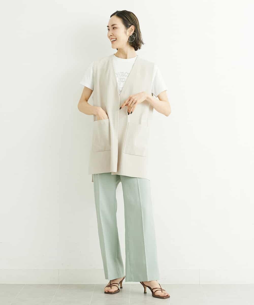 FMKGS22120 MICHEL KLEIN(ミッシェルクラン) モノトーンサークルロゴTシャツ ブラック(94)