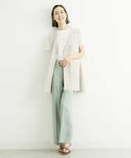 FMKGS22120 MICHEL KLEIN(ミッシェルクラン) モノトーンサークルロゴTシャツ ブラック(94)