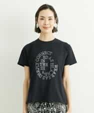 FMKGS22120 MICHEL KLEIN(ミッシェルクラン) モノトーンサークルロゴTシャツ ブラック(94)