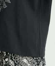 FMKGS22120 MICHEL KLEIN(ミッシェルクラン) モノトーンサークルロゴTシャツ ブラック(94)