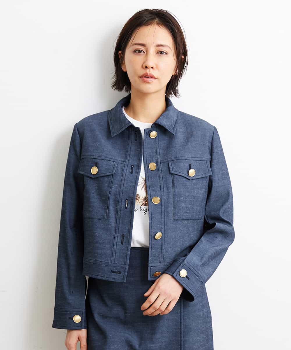 FMKGS23120 MICHEL KLEIN(ミッシェルクラン) パームツリーフォトプリントTシャツ ホワイト(90)