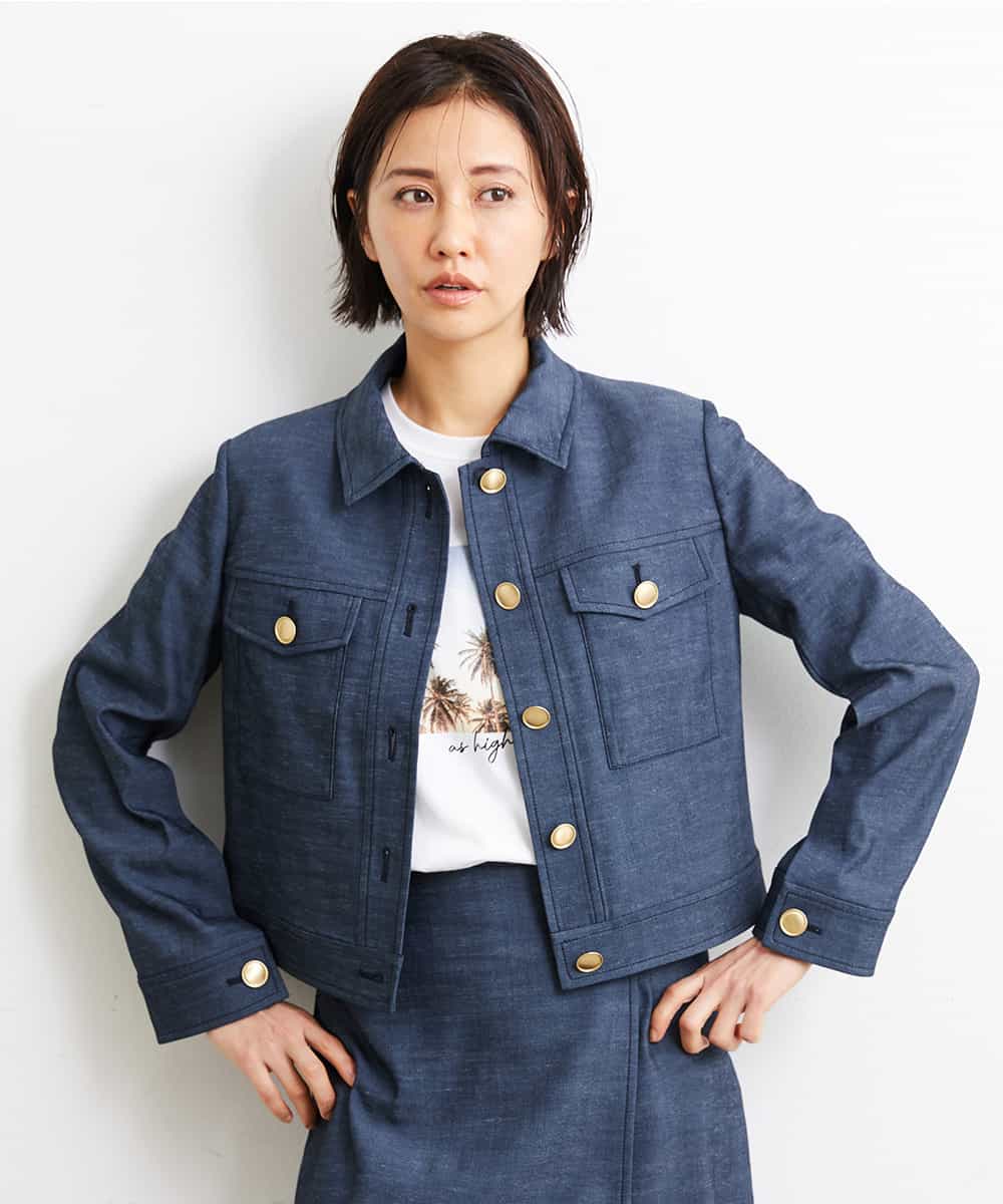 FMKGS23120 MICHEL KLEIN(ミッシェルクラン) パームツリーフォトプリントTシャツ ホワイト(90)