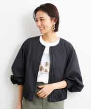 FMKGS23120 MICHEL KLEIN(ミッシェルクラン) パームツリーフォトプリントTシャツ ホワイト(90)