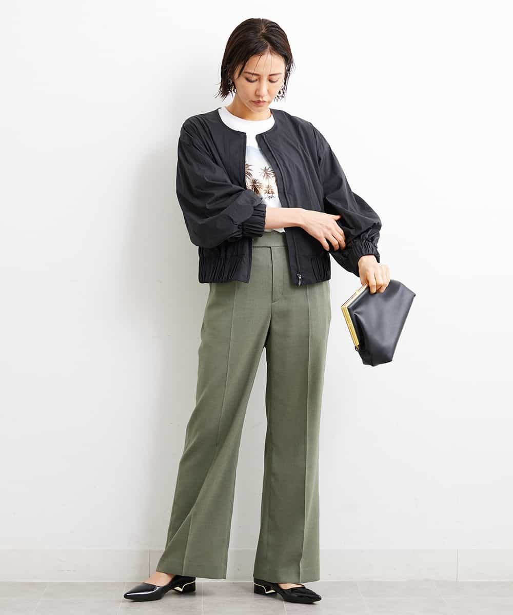 FMKGS23120 MICHEL KLEIN(ミッシェルクラン) パームツリーフォトプリントTシャツ ホワイト(90)