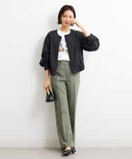 FMKGS23120 MICHEL KLEIN(ミッシェルクラン) パームツリーフォトプリントTシャツ ホワイト(90)