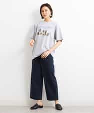 FMKGS23120 MICHEL KLEIN(ミッシェルクラン) パームツリーフォトプリントTシャツ ホワイト(90)