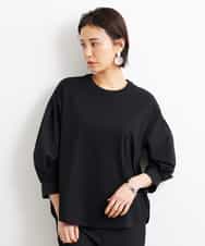 FMKGS25190 MICHEL KLEIN(ミッシェルクラン) [1枚着におすすめ／メディア着用]パフスリーブドッキングカットソー ホワイト(90)
