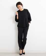 FMKGS25190 MICHEL KLEIN(ミッシェルクラン) [1枚着におすすめ／メディア着用]パフスリーブドッキングカットソー ホワイト(90)