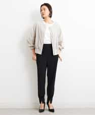 FMKGS25190 MICHEL KLEIN(ミッシェルクラン) [1枚着におすすめ／メディア着用]パフスリーブドッキングカットソー ホワイト(90)