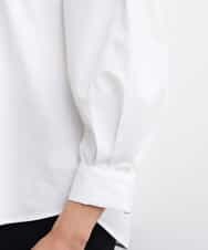 FMKGS25190 MICHEL KLEIN(ミッシェルクラン) [1枚着におすすめ／メディア着用]パフスリーブドッキングカットソー ホワイト(90)