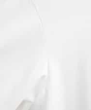 FMKGS25190 MICHEL KLEIN(ミッシェルクラン) [1枚着におすすめ／メディア着用]パフスリーブドッキングカットソー ホワイト(90)