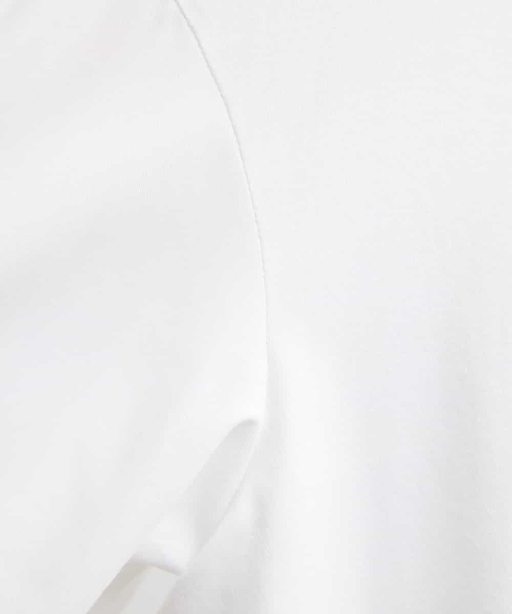 FMKGS25190 MICHEL KLEIN(ミッシェルクラン) [1枚着におすすめ／メディア着用]パフスリーブドッキングカットソー ホワイト(90)