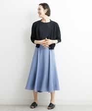 FMKGS28170 MICHEL KLEIN(ミッシェルクラン) [夏の1枚着におすすめ]フレンチスリーブシアーカットソー ライトグリーン(43)