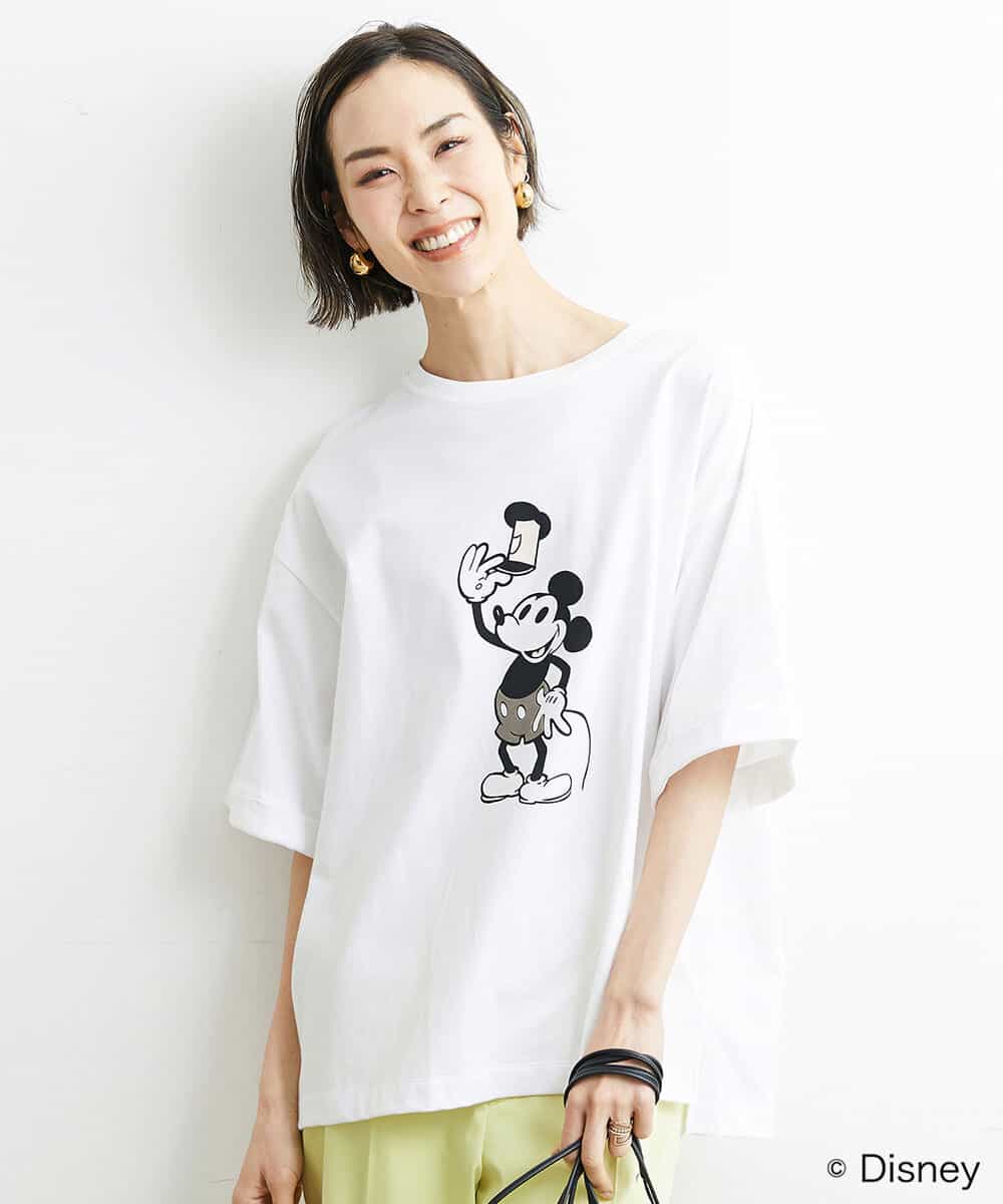 【DISNEY/ディズニー ミッキーマウス】オーバーサイズTシャツ（WEB限定）