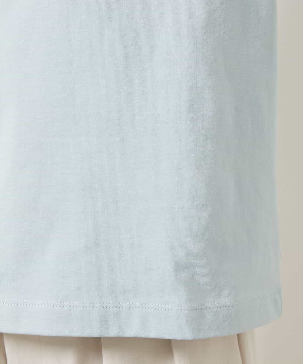 FMKGV33120 MICHEL KLEIN(ミッシェルクラン) サイドプリントロゴTシャツ ホワイト(90)