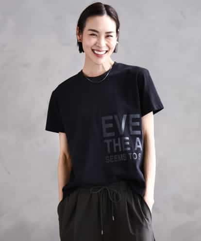 FMKHA22120 MICHEL KLEIN [WEB限定カラー]ラメロゴTシャツ