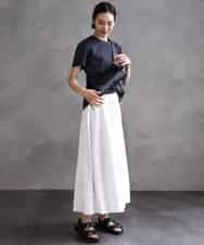 FMKHA22120 MICHEL KLEIN(ミッシェルクラン) [WEB限定カラー]ラメロゴTシャツ ブラック