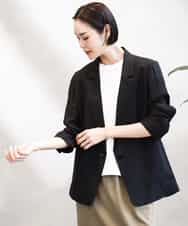FMKHA22120 MICHEL KLEIN(ミッシェルクラン) [WEB限定カラー]ラメロゴTシャツ ブラック