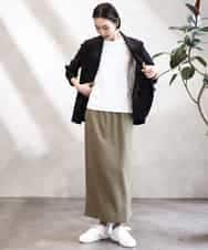 FMKHA22120 MICHEL KLEIN(ミッシェルクラン) [WEB限定カラー]ラメロゴTシャツ ブラック