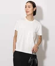 FMKHA22120 MICHEL KLEIN(ミッシェルクラン) [WEB限定カラー]ラメロゴTシャツ ブラック