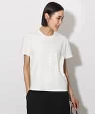 FMKHA22120 MICHEL KLEIN(ミッシェルクラン) [WEB限定カラー]ラメロゴTシャツ ブラック