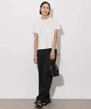 FMKHA22120 MICHEL KLEIN(ミッシェルクラン) [WEB限定カラー]ラメロゴTシャツ ブラック