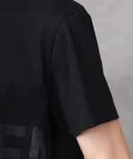 FMKHA22120 MICHEL KLEIN(ミッシェルクラン) [WEB限定カラー]ラメロゴTシャツ ブラック