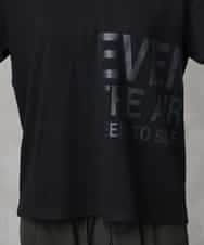 FMKHA22120 MICHEL KLEIN(ミッシェルクラン) [WEB限定カラー]ラメロゴTシャツ ブラック