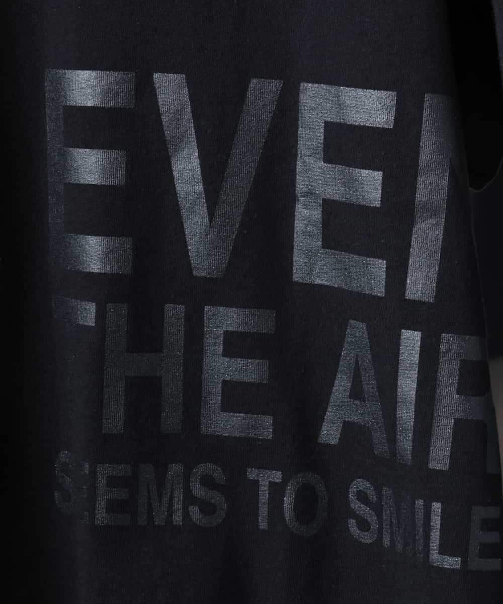 FMKHA22120 MICHEL KLEIN(ミッシェルクラン) [WEB限定カラー]ラメロゴTシャツ ブラック