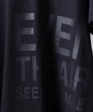 FMKHA22120 MICHEL KLEIN(ミッシェルクラン) [WEB限定カラー]ラメロゴTシャツ ブラック