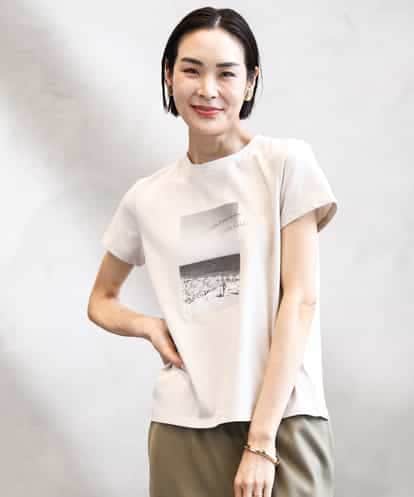 FMKHA23120 MICHEL KLEIN フォトプリントTシャツ