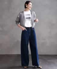 FMKHA23120 MICHEL KLEIN(ミッシェルクラン) フォトプリントTシャツ ライトグレー